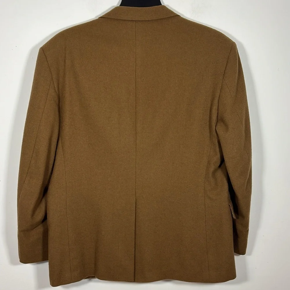 Vintage Hunt Valley Men 2 Button Blazer 100% Camel Hair Made in USA 42 Tan Brown